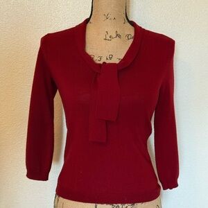 Banana Republic Red Merino Wool Sweater